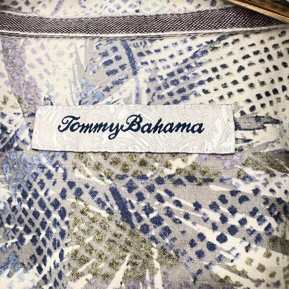 Tommy Bahama Mens 2 XLB/ 2TTG Palm Exposure Silk Blend Camp Shirt - Picture 5 of 8